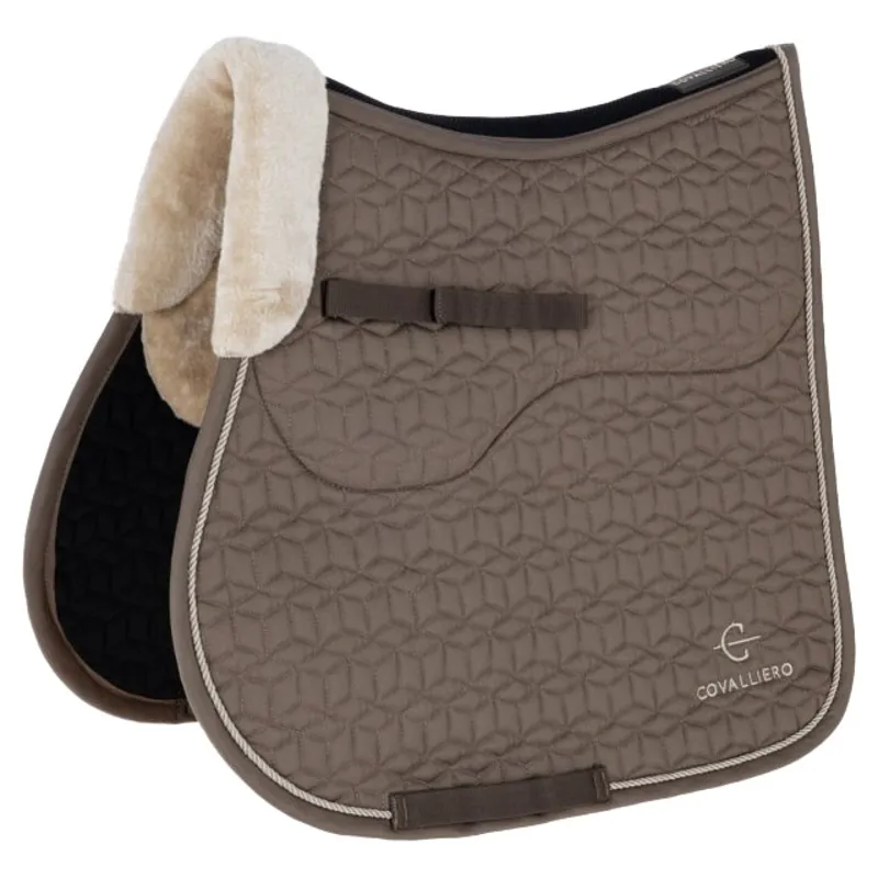 Covalliero Soft Jumping Saddle Pad - Milky Chocolate