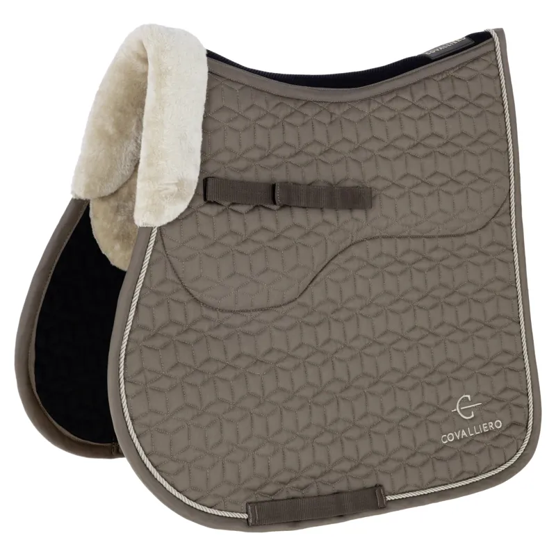 Covalliero Soft Dressage Saddle Pad - Milky Chocolate