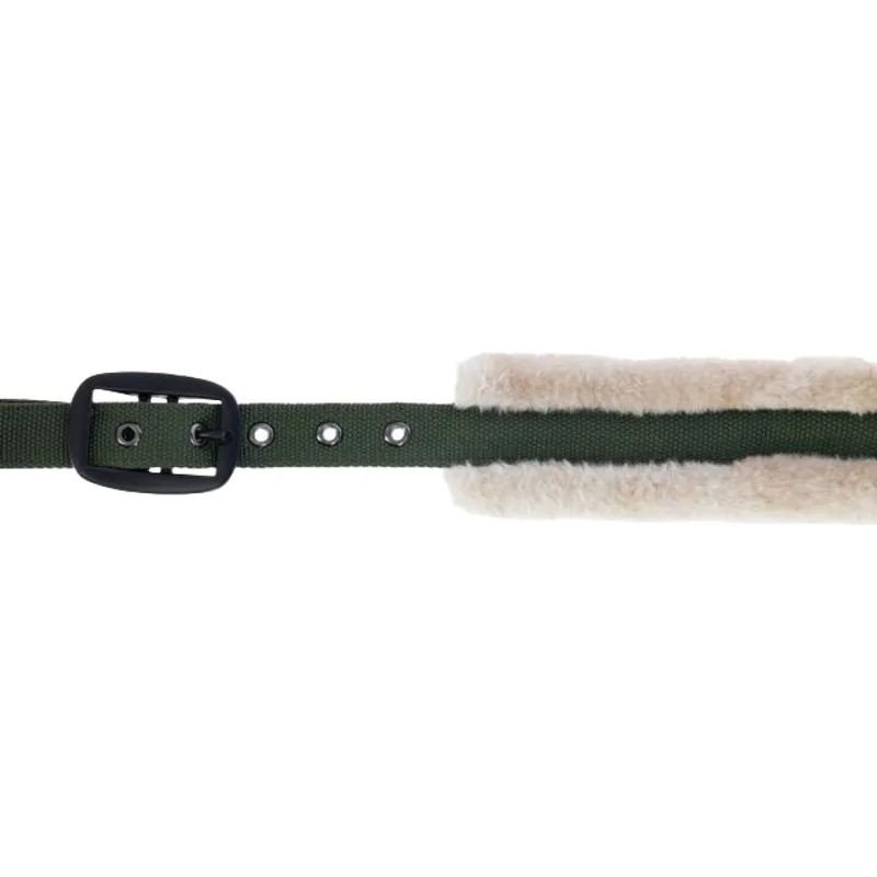 Covalliero Soft Faux Fur Halter - Forest Green-1