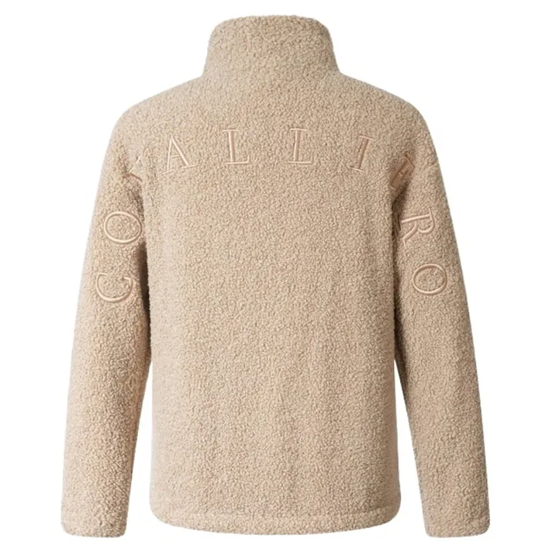 Covalliero Teddy Fleece Women's Sweater - Beige-5