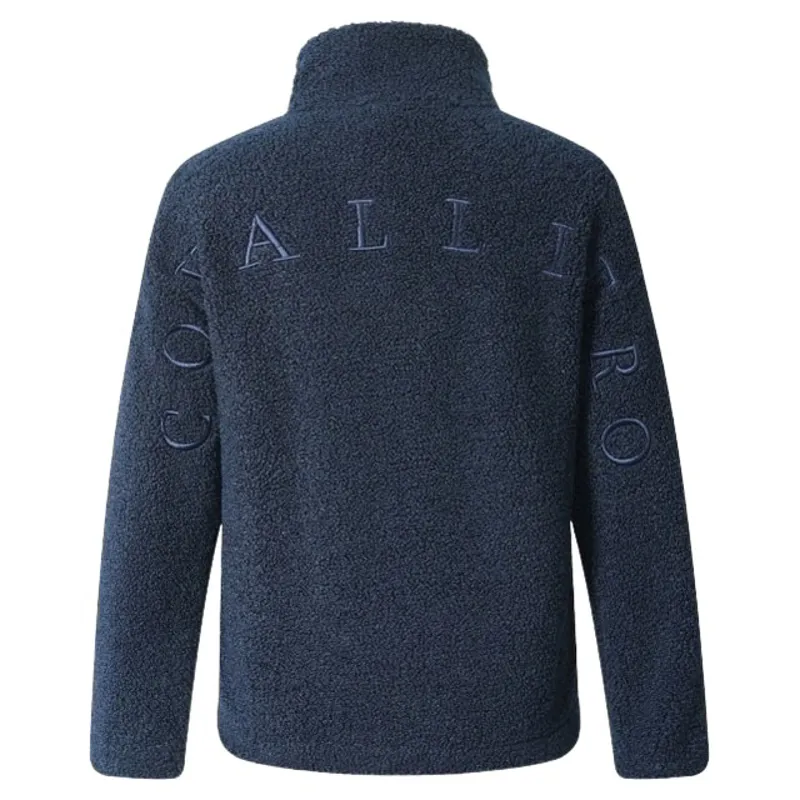 Covalliero Teddy Fleece Women's Sweater - Dark Navy-1