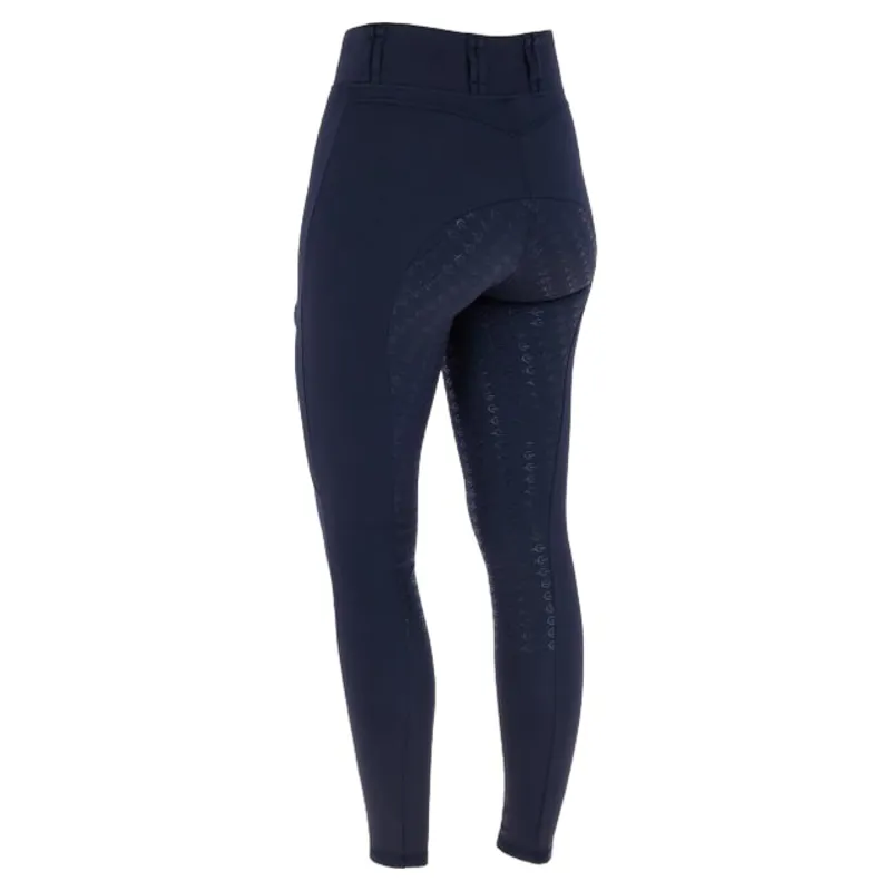 Covalliero Women's Winter Full Grip Riding Tights - Dark Navy-2