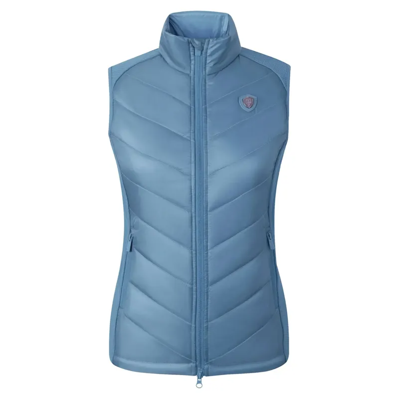 Covalliero Combi Womens Quilted Vest - Smoked Blue