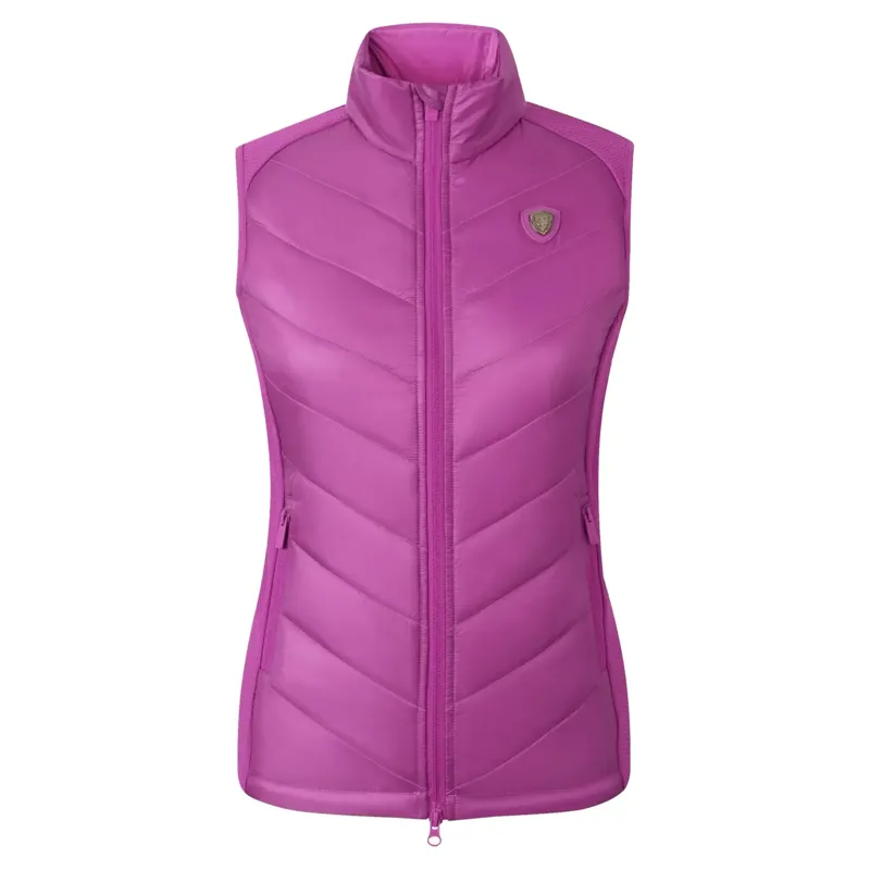 Covalliero Combi Womens Quilted Vest - Light Berry-1