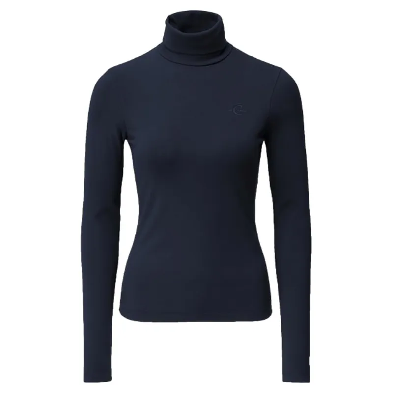 Covalliero Women's Turtleneck Base Layer - Dark Navy