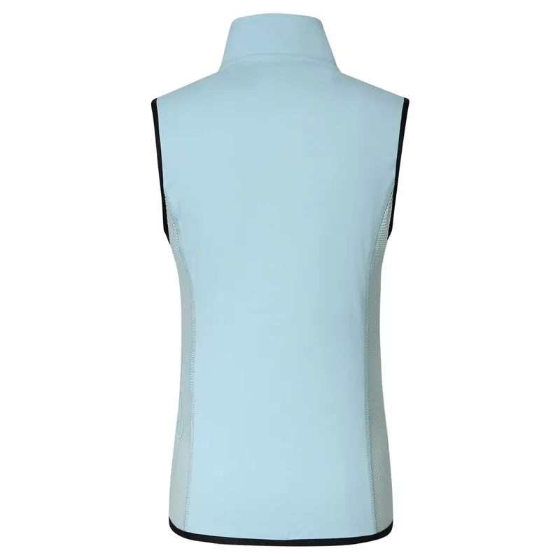 Covalliero Mesh Insert Ladies Vest - Light Blue-1