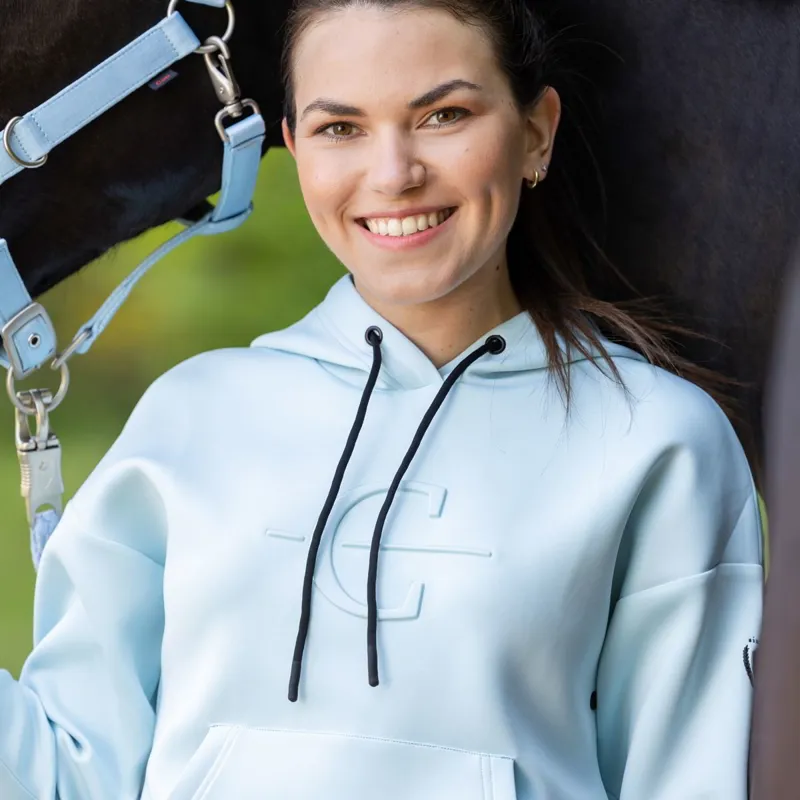 Covalliero C-Logo Women's Hoodie - Light Blue-2