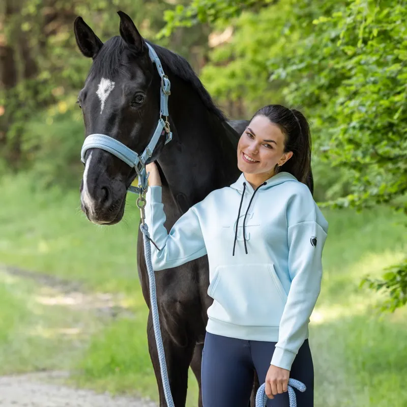 Covalliero C-Logo Women's Hoodie - Light Blue-3