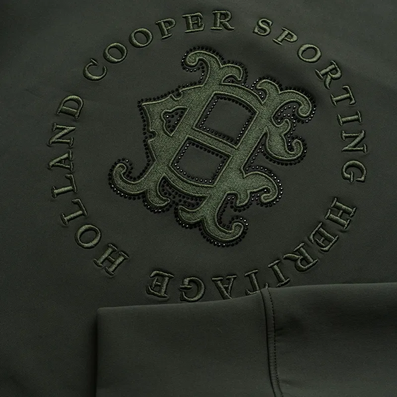 Holland Cooper Cranborne Crystal Women's Crew Sweater - Ivy Green-2
