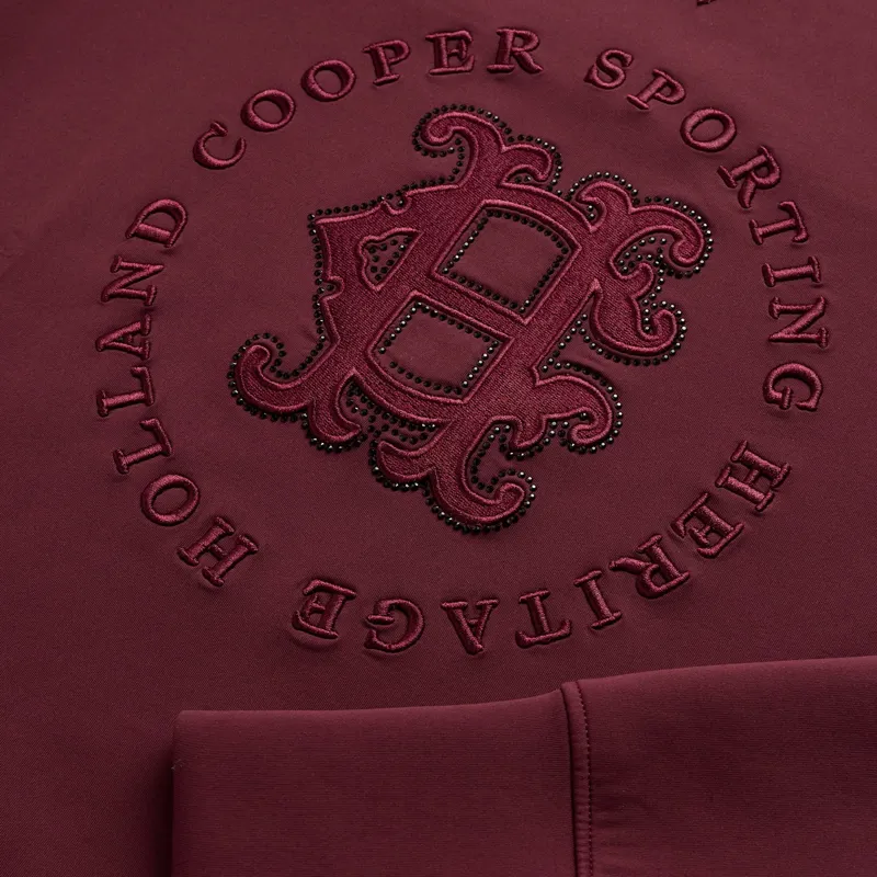 Holland Cooper Cranborne Crystal Womens Crew Sweater - Mulberry-1
