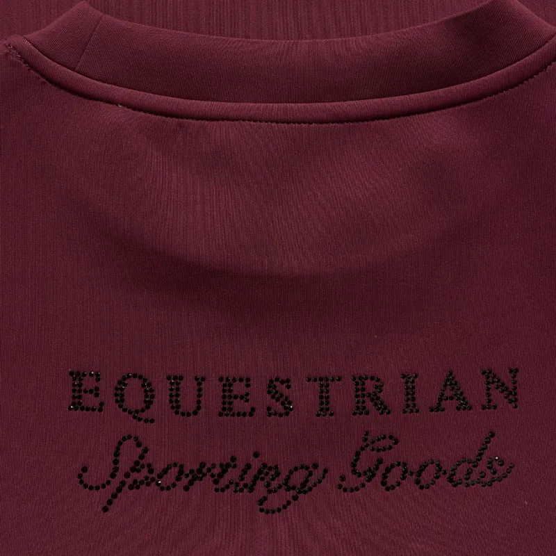 Holland Cooper Cranborne Crystal Womens Crew Sweater - Mulberry-2