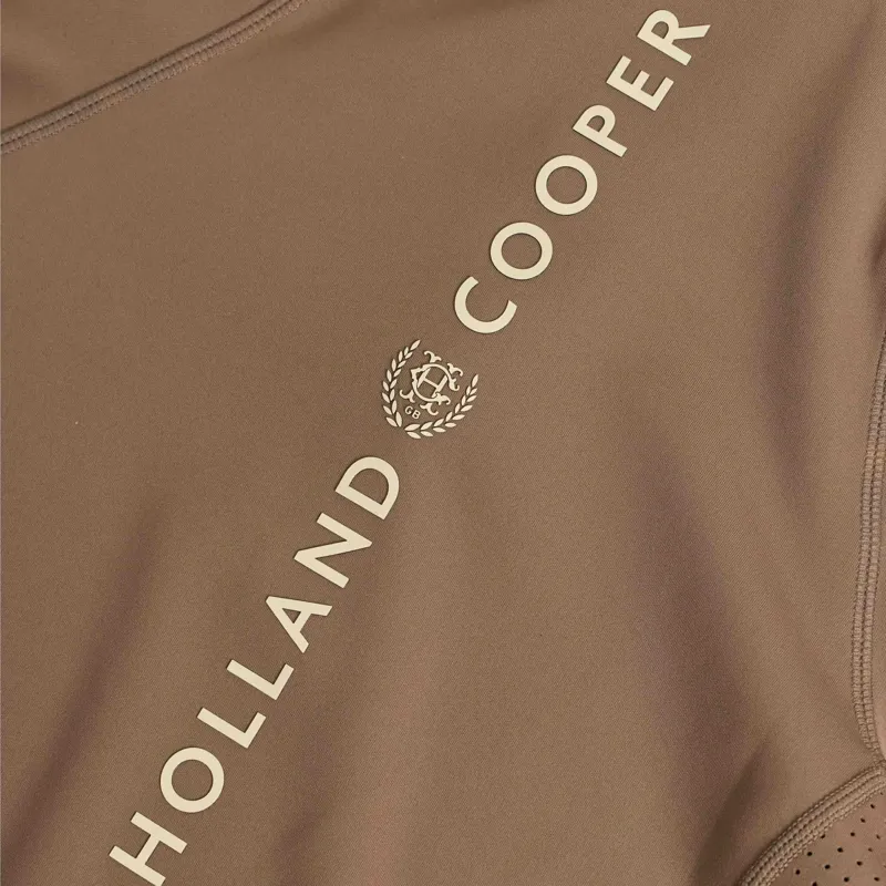 Holland Cooper Cranborne Womens Long Sleeve Base Layer - Mocha-3