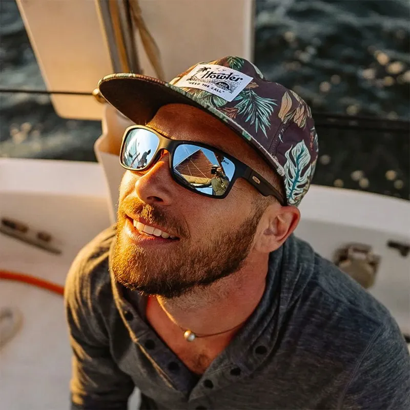 Revo Crawler Sunglasses - Matte Black and Tortoise Blue Water-3