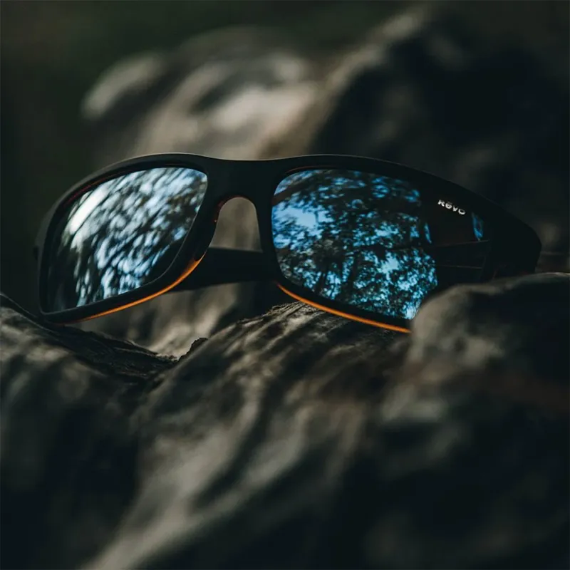 Revo Crawler Sunglasses - Matte Black and Tortoise Blue Water-2