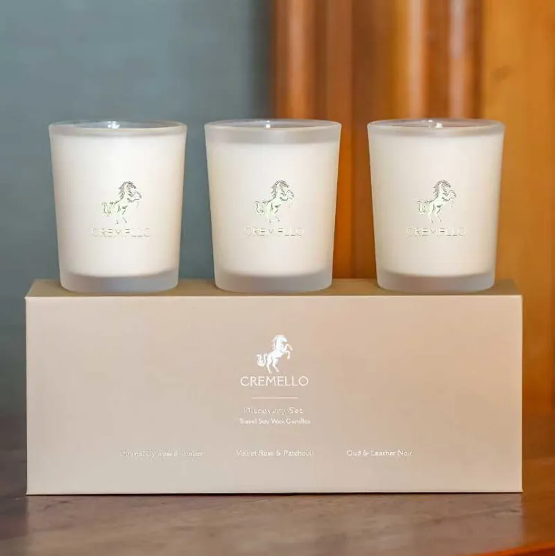 Cremello Small Candle Set