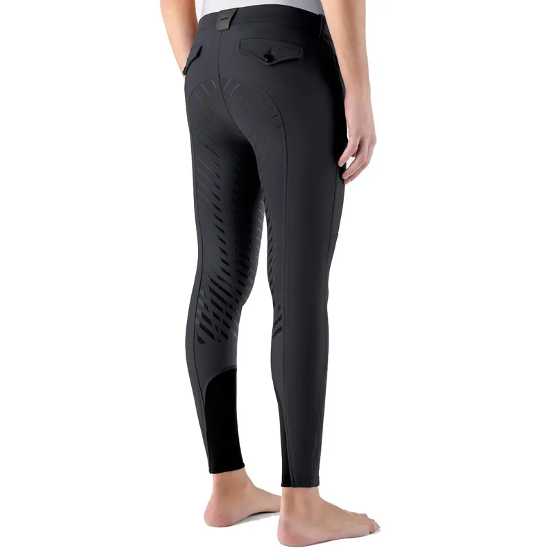 Equiline Crunof Men's Full Grip Breeches - Black-1