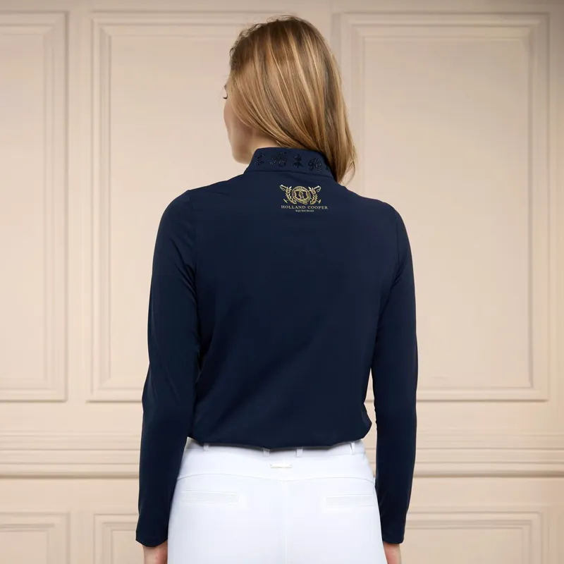 Holland Cooper Crystal Women's Base Layer - Ink Navy-3