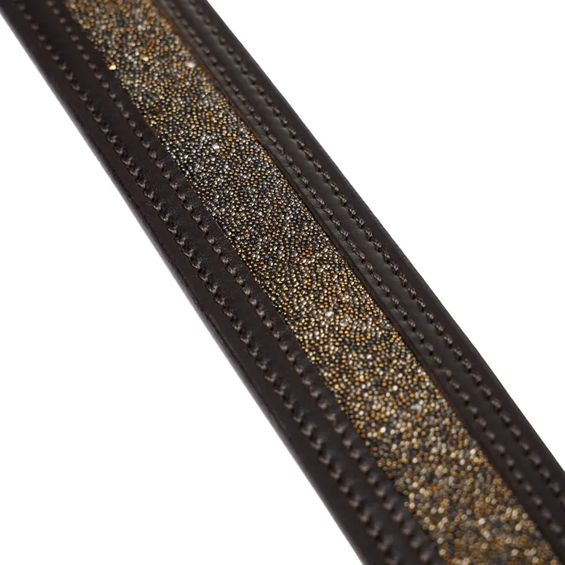 LeMieux Crystal Insert Belt - Brown-3