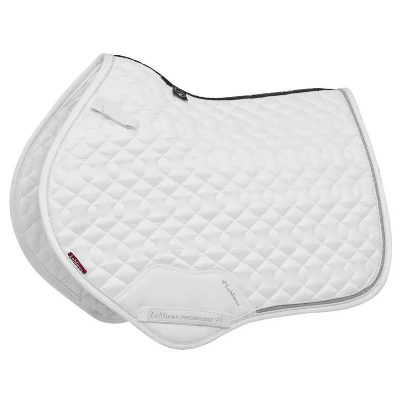 LeMieux Crystal Suede Close Contact Saddle Pad - White