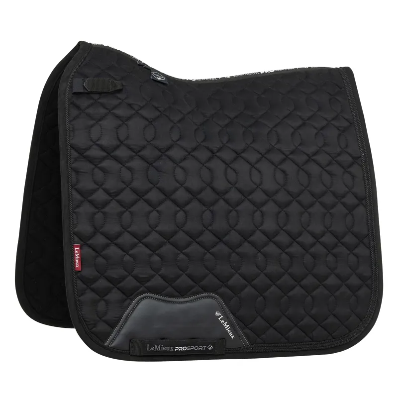 LeMieux Crystal Suede Dressage Saddle Pad - Black