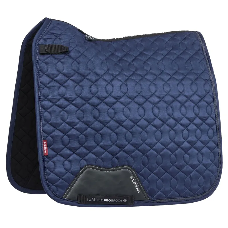 LeMieux Crystal Suede Dressage Saddle Pad - Navy