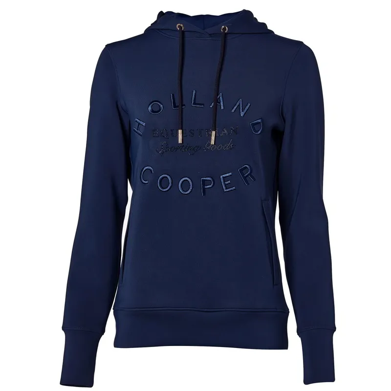 Holland Cooper Crystal Womens Hoodie - Navy-2