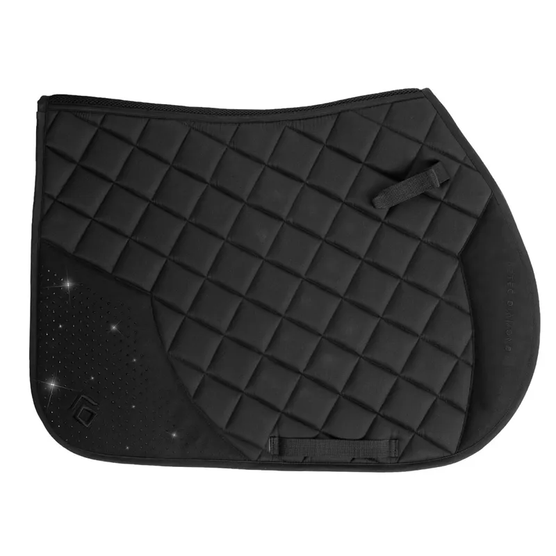 Aztec Diamond Crystal Jump Saddle Pad - Black-1