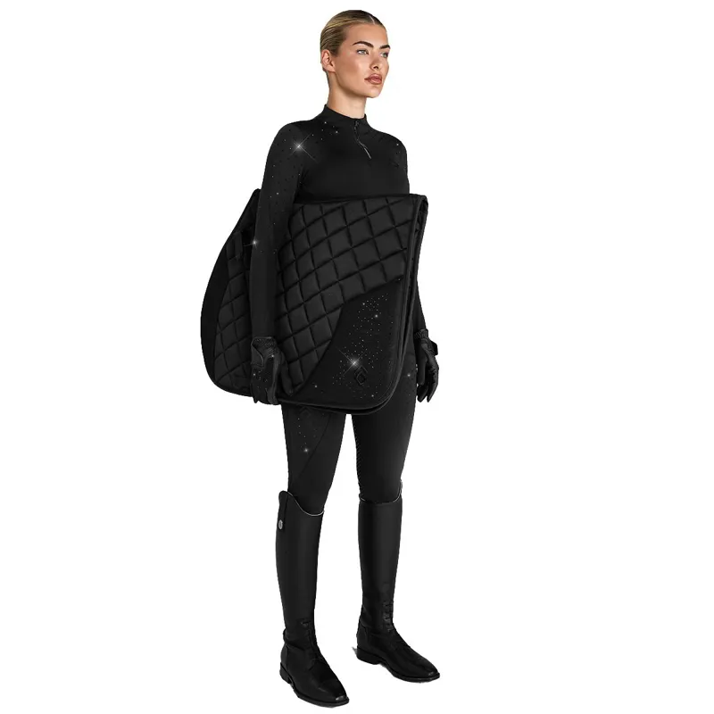 Aztec Diamond Crystal Jump Saddle Pad - Black-3