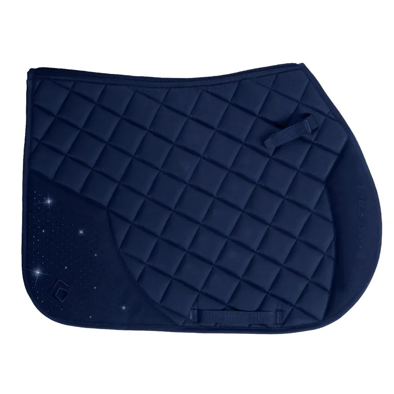 Aztec Diamond Crystal Jump Saddle Pad - Navy-1