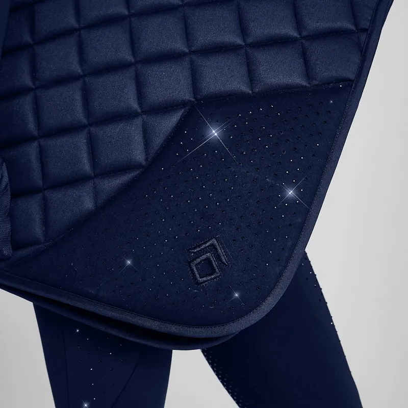 Aztec Diamond Crystal Jump Saddle Pad - Navy-3