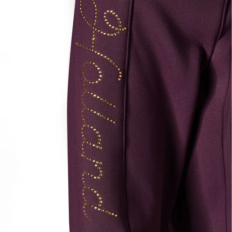 Holland Cooper Crystal Zip Women's Hoodie - Aubergine-8