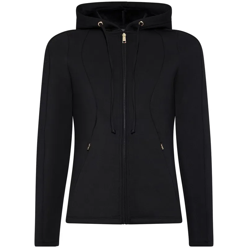 Holland Cooper Crystal Zip Women's Hoodie - Black-3