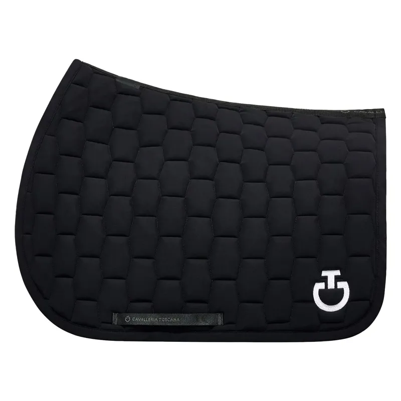 Cavalleria Toscana Quilted Cotton Jump Saddle Pad Black