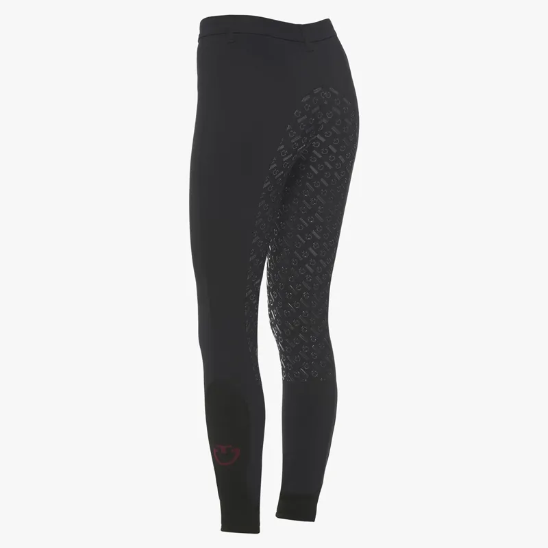 Cavalleria Toscana Line System Full Grip Junior Breeches - Black-1