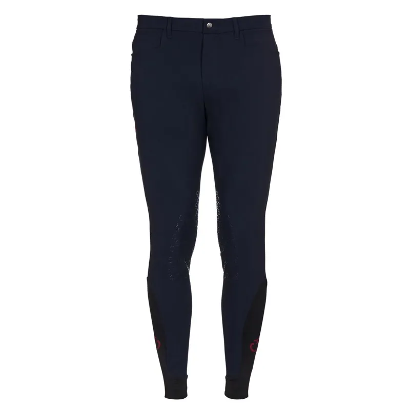 Cavalleria Toscana New Grip System Knee Grip Men's Breeches - Navy-1