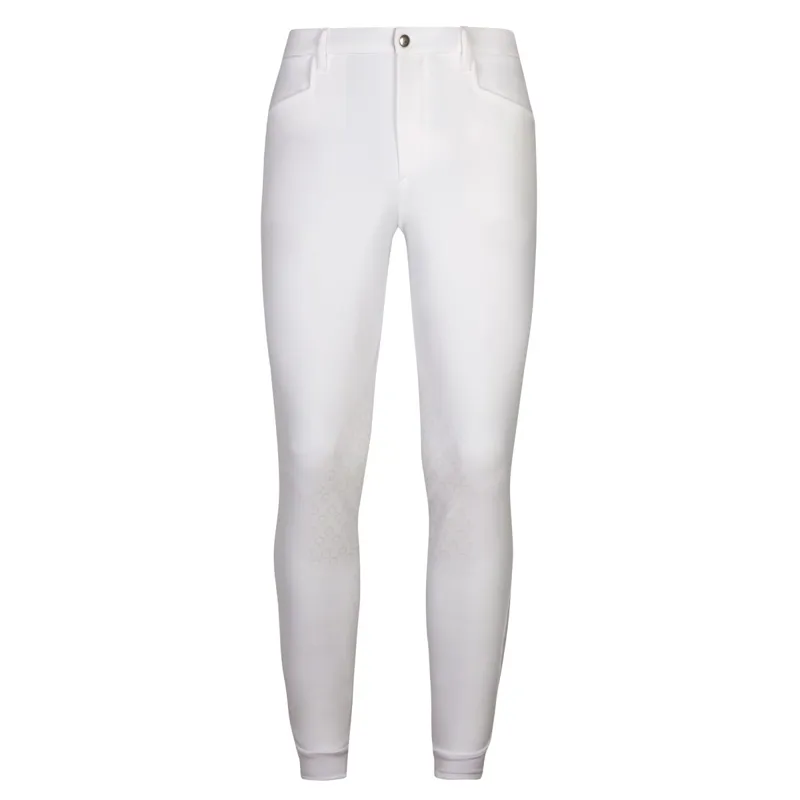 Cavalleria Toscana New Grip System Knee Grip Men's Breeches - White