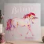Deckled Edge Christmas Card - Believe in Santa and Unicorns