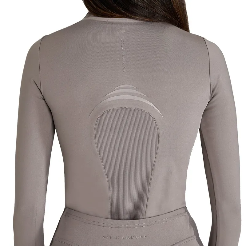 Aztec Diamond Define Ladies Long Sleeve Base Layer - Truffle-7