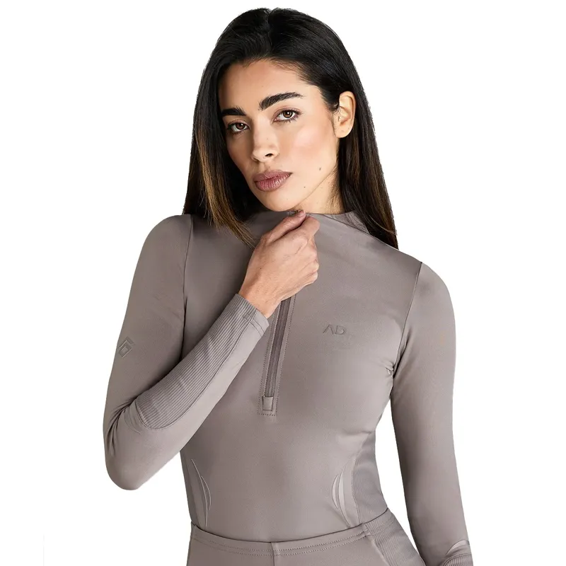 Aztec Diamond Define Ladies Long Sleeve Base Layer - Truffle-2