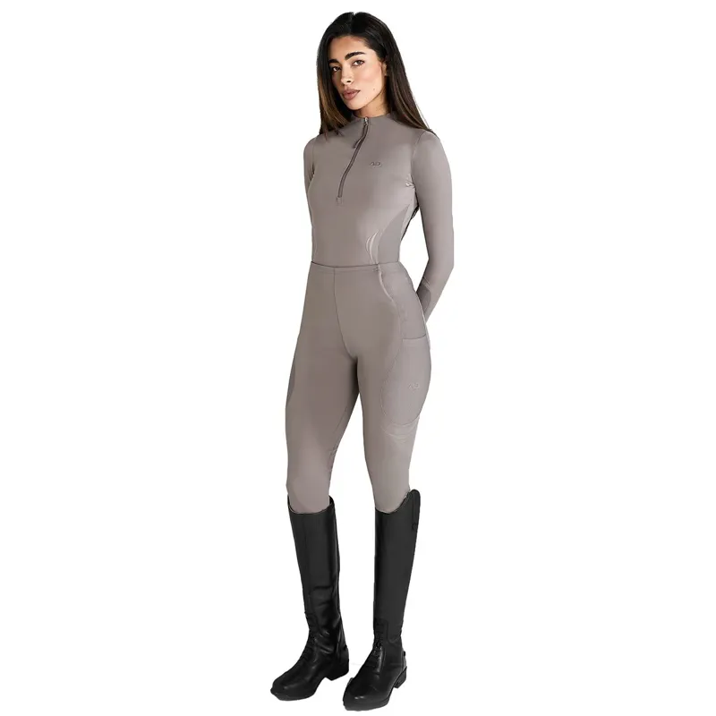 Aztec Diamond Define Ladies Long Sleeve Base Layer - Truffle-1