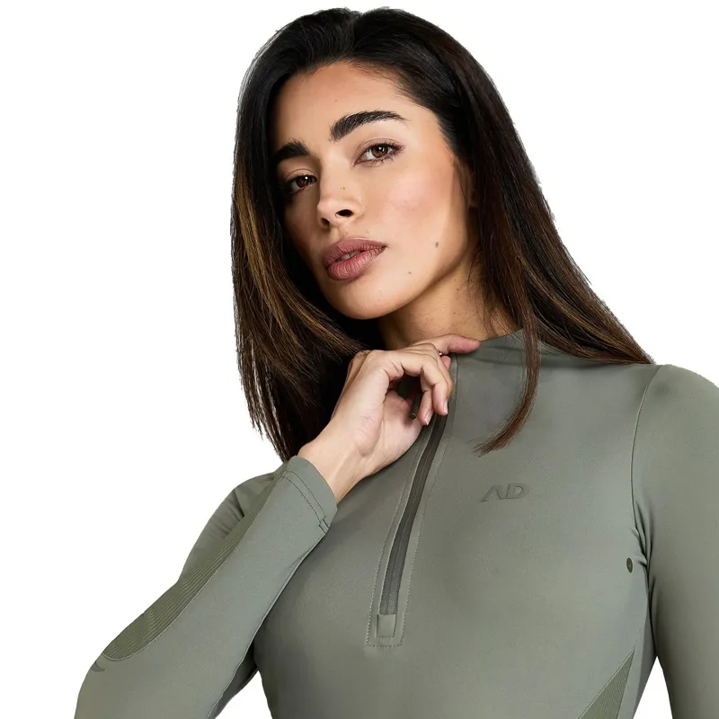 Aztec Diamond Define Women's Long Sleeve Base Layer - Sage-6