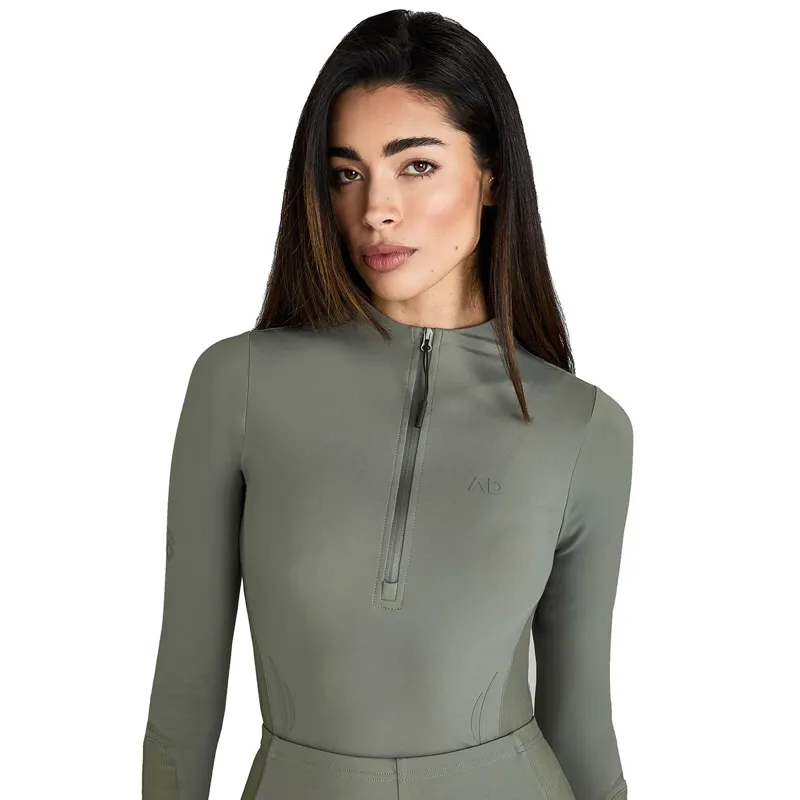 Aztec Diamond Define Women's Long Sleeve Base Layer - Sage-5