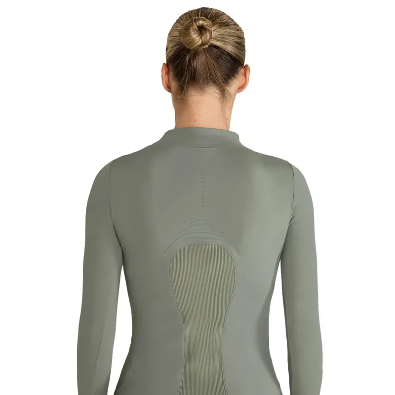 Aztec Diamond Define Women's Long Sleeve Base Layer - Sage-2
