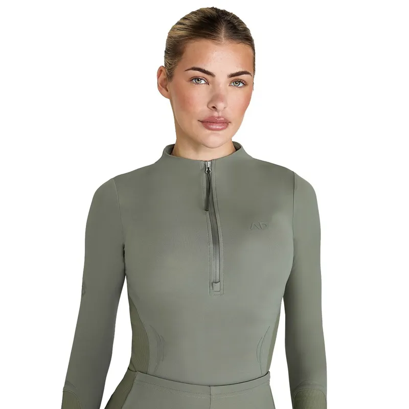 Aztec Diamond Define Women's Long Sleeve Base Layer - Sage-1
