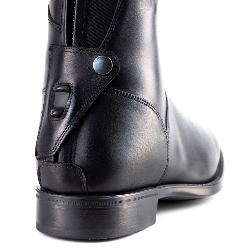 DeNiro Amabile Laced Tall Riding Boots - Smooth Black-2