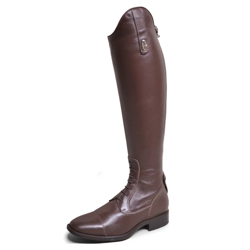 DeNiro Amabile Laced Tall Riding Boots - Quick Brown