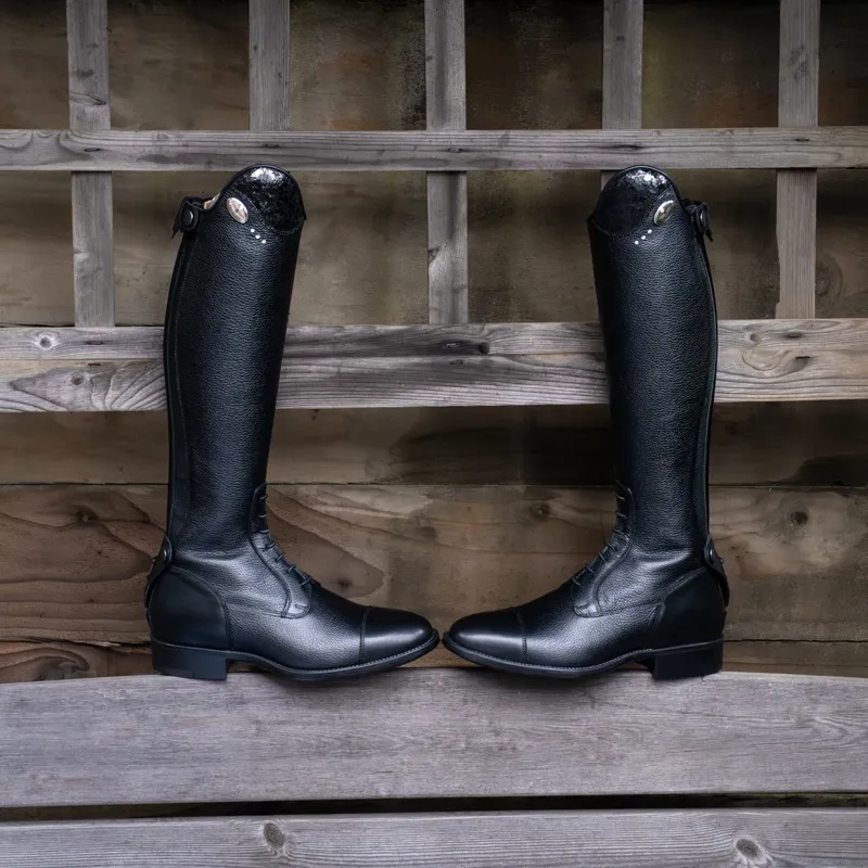 DeNiro Salentino Ice Laced Junior Tall Riding Boots - Quick Black/Black-10