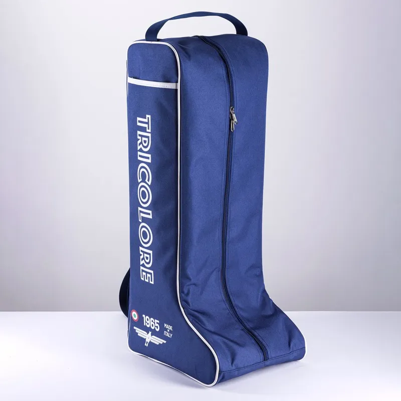 DeNiro Tricolore Riding Boot Bag - Navy