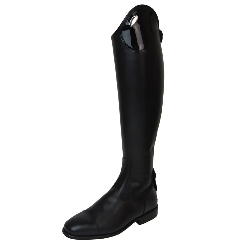 DeNiro Salento Patent Unlaced Tall Riding Boots - WRAT Black