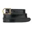 DeNiro Brushed Leather Spur Straps - Black/Gold